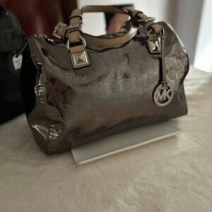 Michael Kors Reflective Metallic Duffle Bag - Vintage